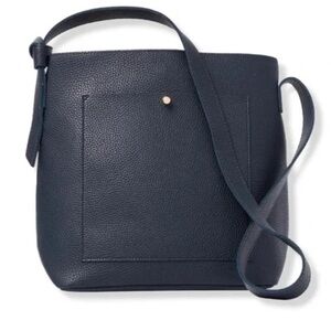 Ulta Beauty Navy Blue Crossbody Faux Leather Tote